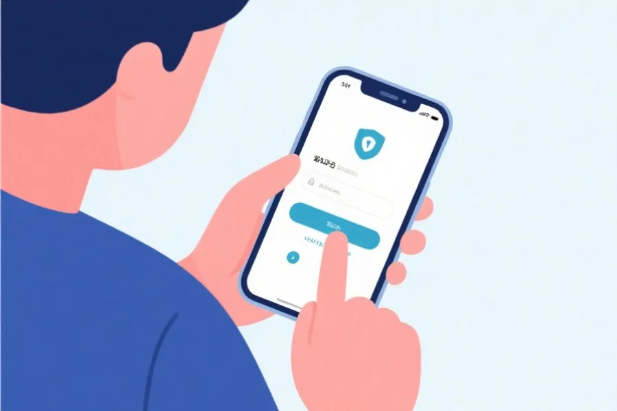 账户安全验证插画